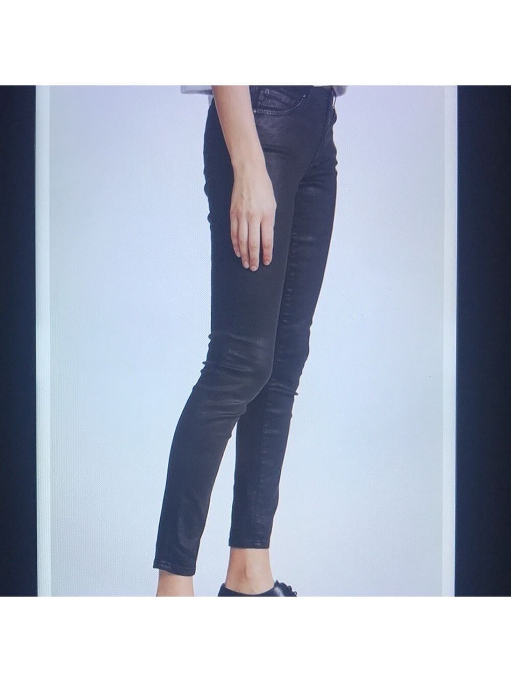 AG Leatherette The Vintage Legging Ankle Jean Size 30R - Picture 3 of 13